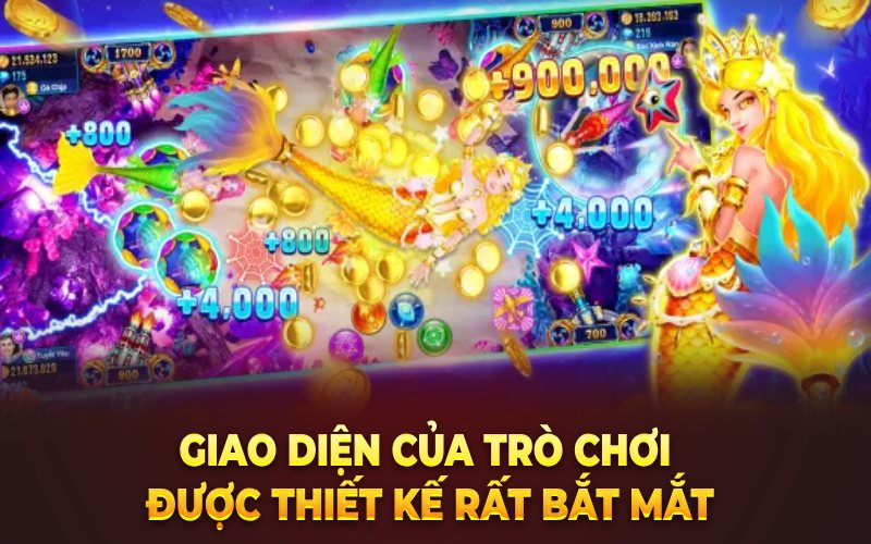 Giao diện của trò chơi được thiết kế rất bắt mắt